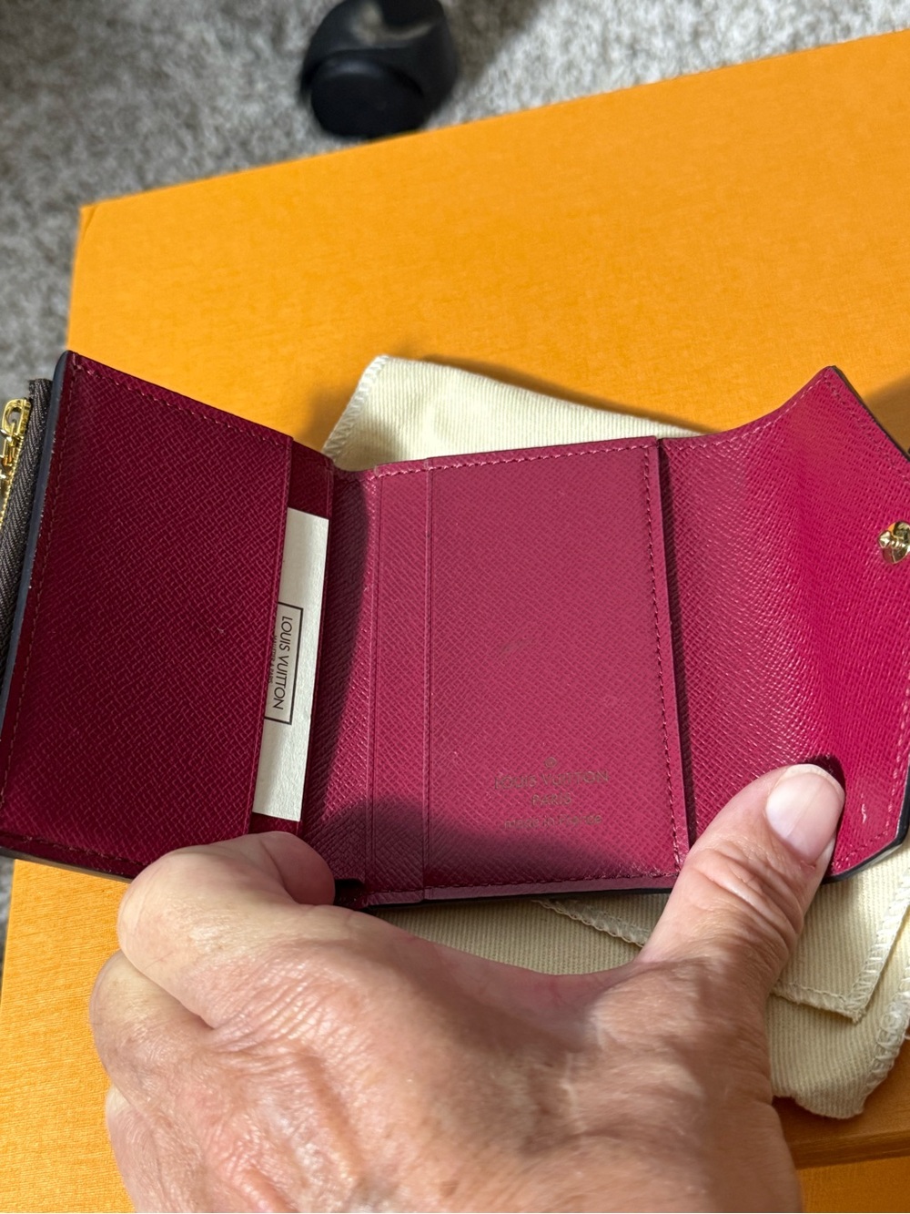 Louis Vuitton Monogram Victorine Wallet Cerise, Cherry 🍒 - Picture 7 of 14